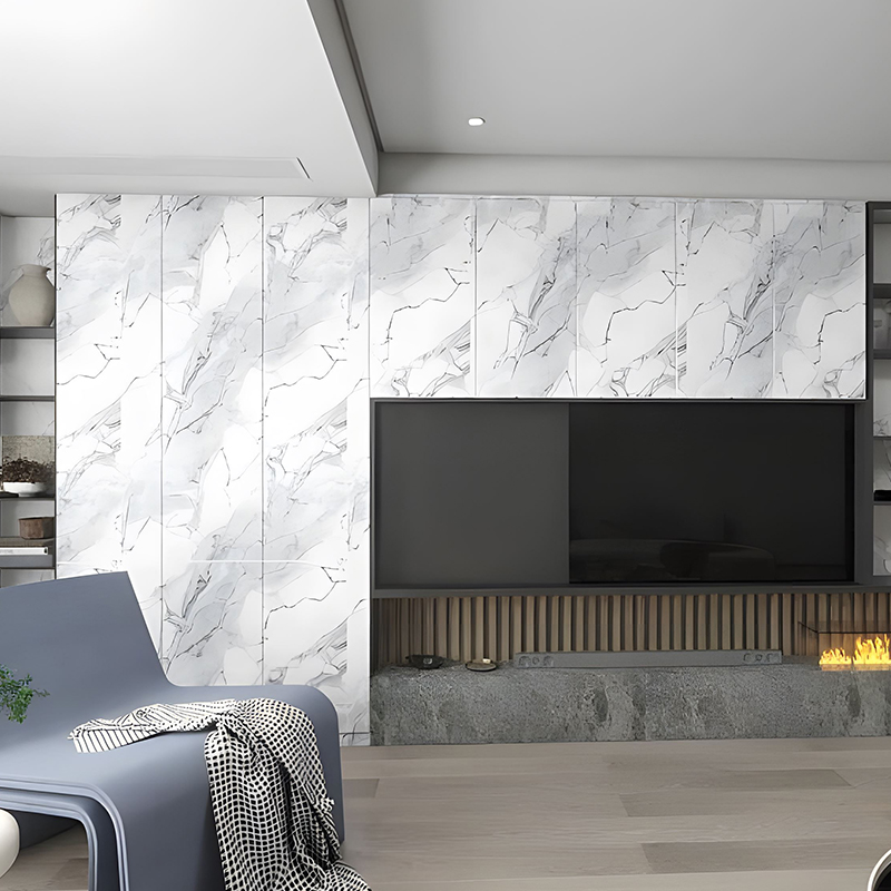 Gilded Cloud Rock Apartment พื้นหลังตกแต่งผนังฟิล์มถ่ายโอน PET