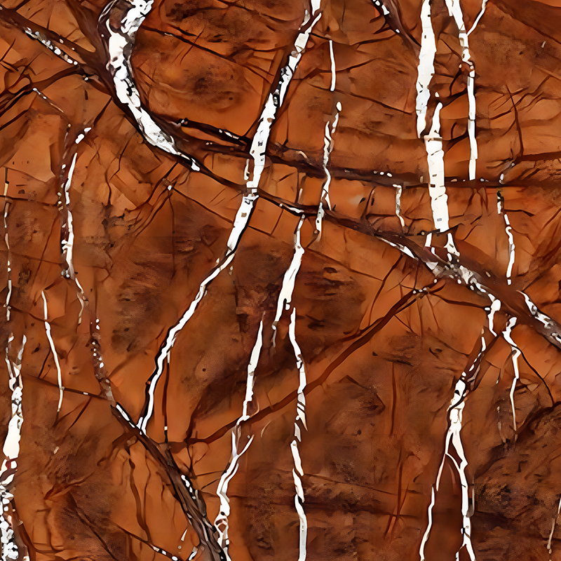 Rainforest Brown Textured Bathroom Backsplash ตกแต่งฟิล์มถ่ายเทความร้อน PET